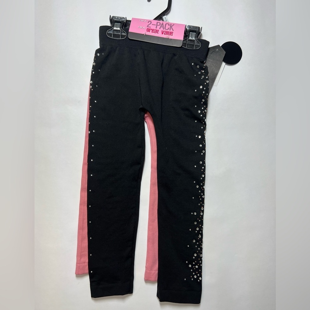Star Ride 2 Pack Cozy Fleece Leggings Size 2-4T